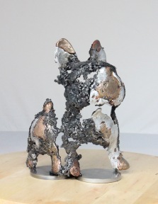 série Canis Felidae - L'adieu 1 Sculpteur Philippe Buil